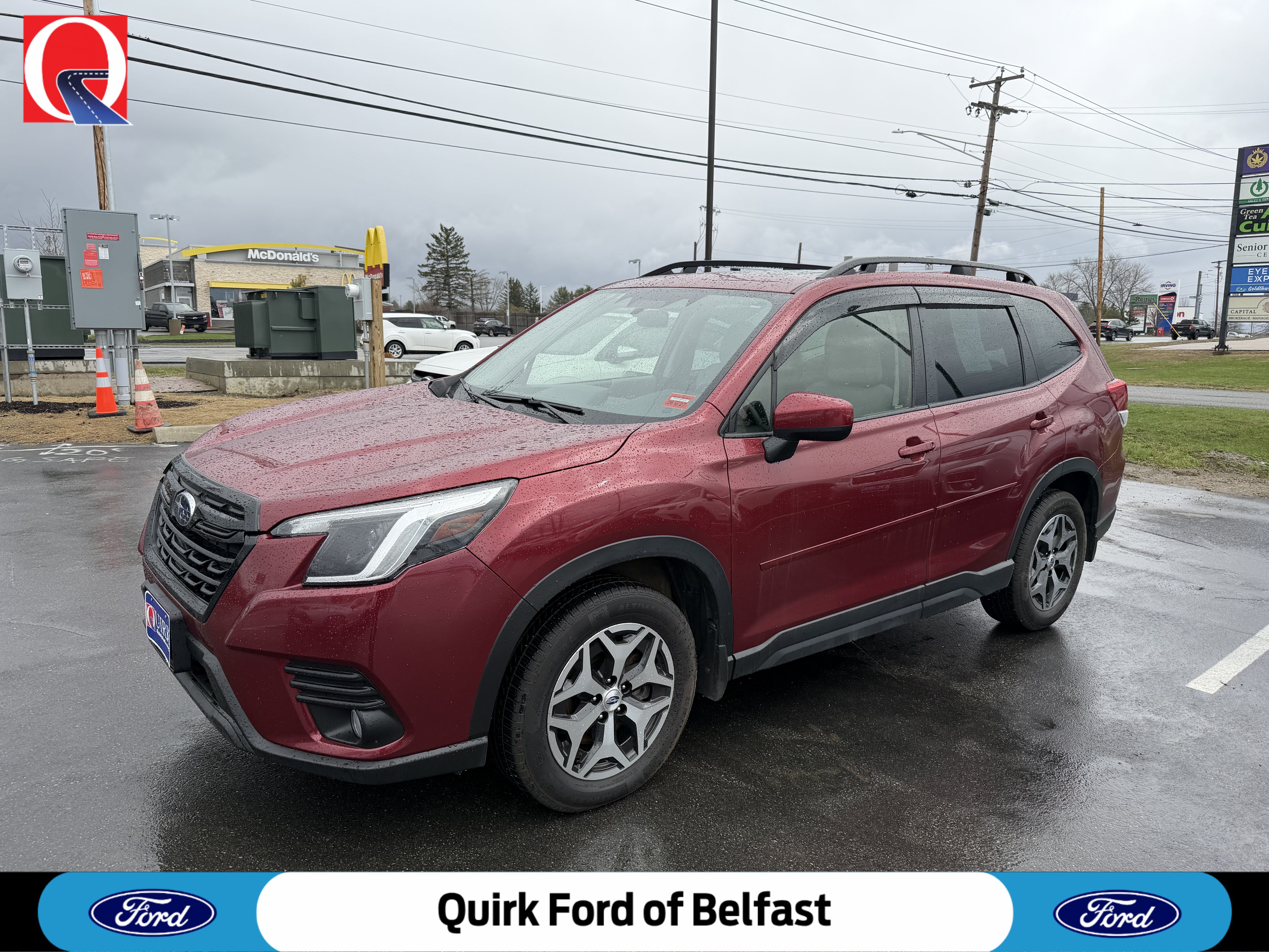 Used 2023 Crimson Red Pearl Subaru Premium image 1