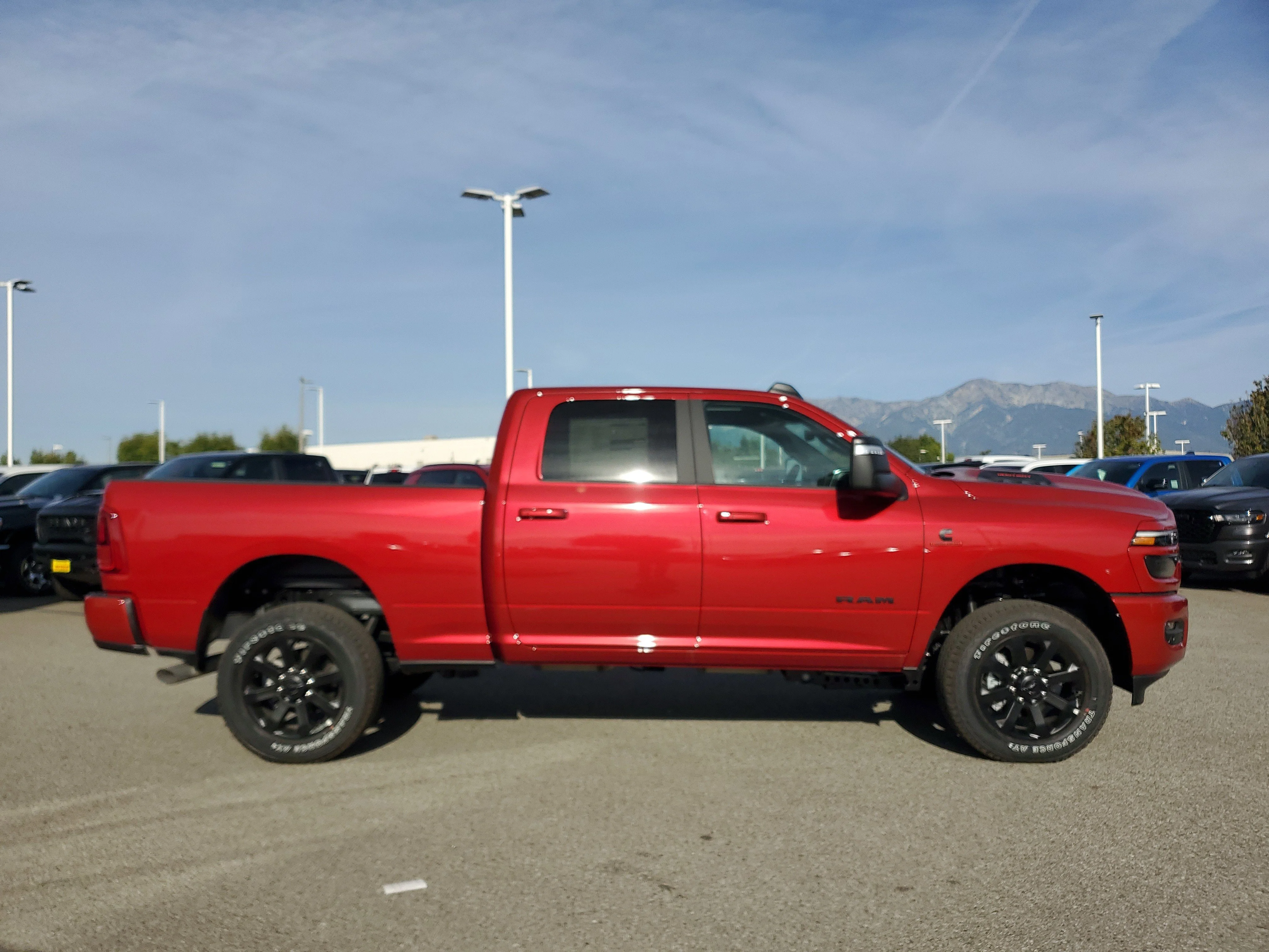 New 2026 Molten Red Pearl-Coat Exterior Paint RAM Laramie image 2