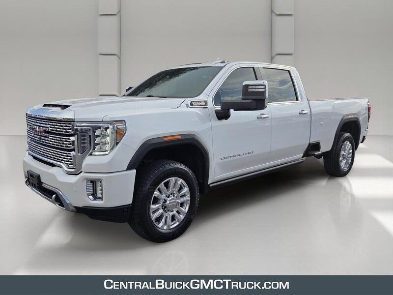 Used 2022 White Frost GMC 4WD CREW CAB 172" DENALI image 1