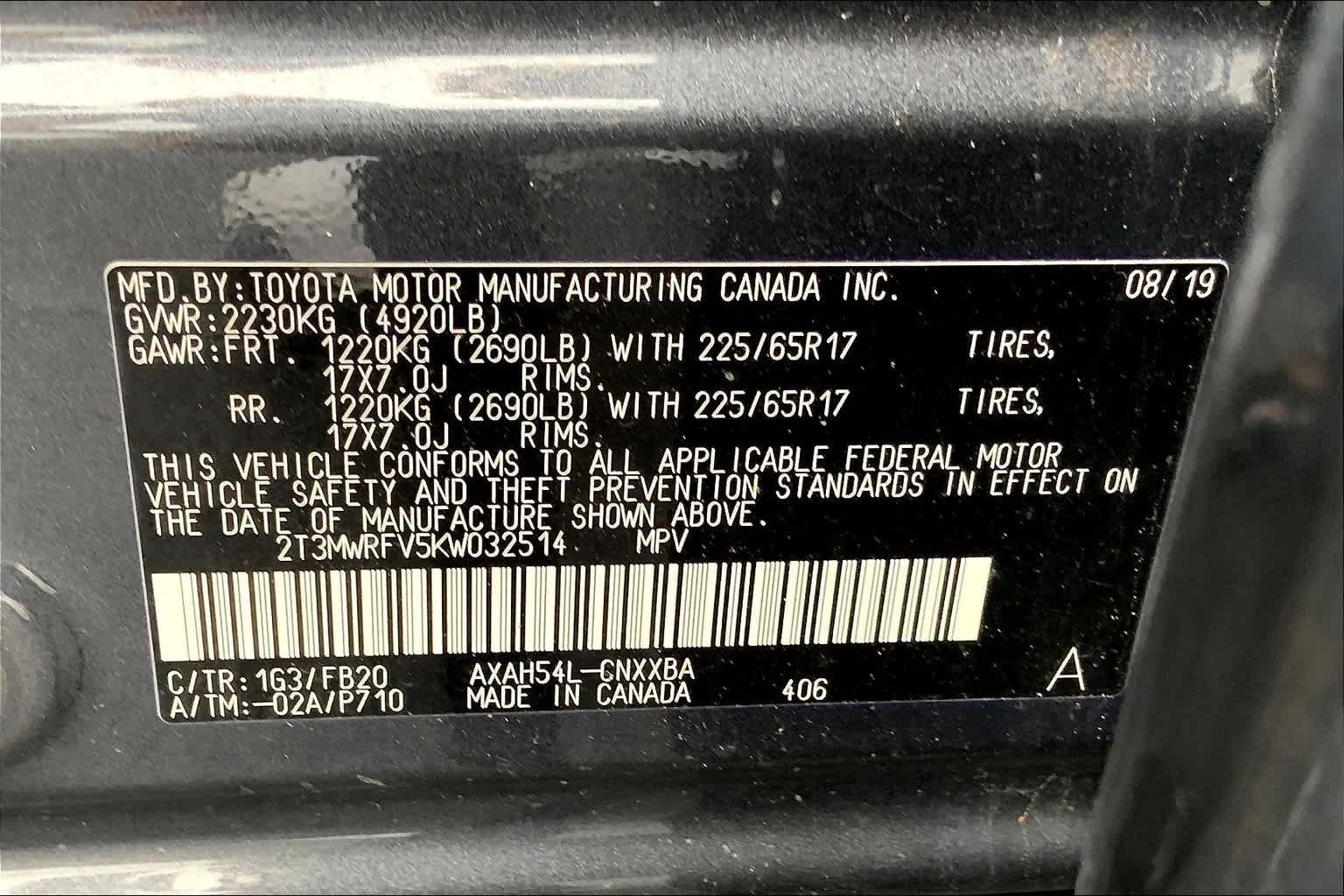 Used 2019 Magnetic Gray Metallic Toyota Hybrid LE image 31