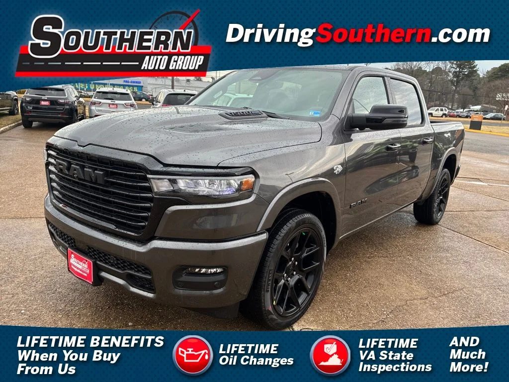 New 2026 Granite Crystal Metallic Clear-Coat Exterior Paint RAM Laramie image 1