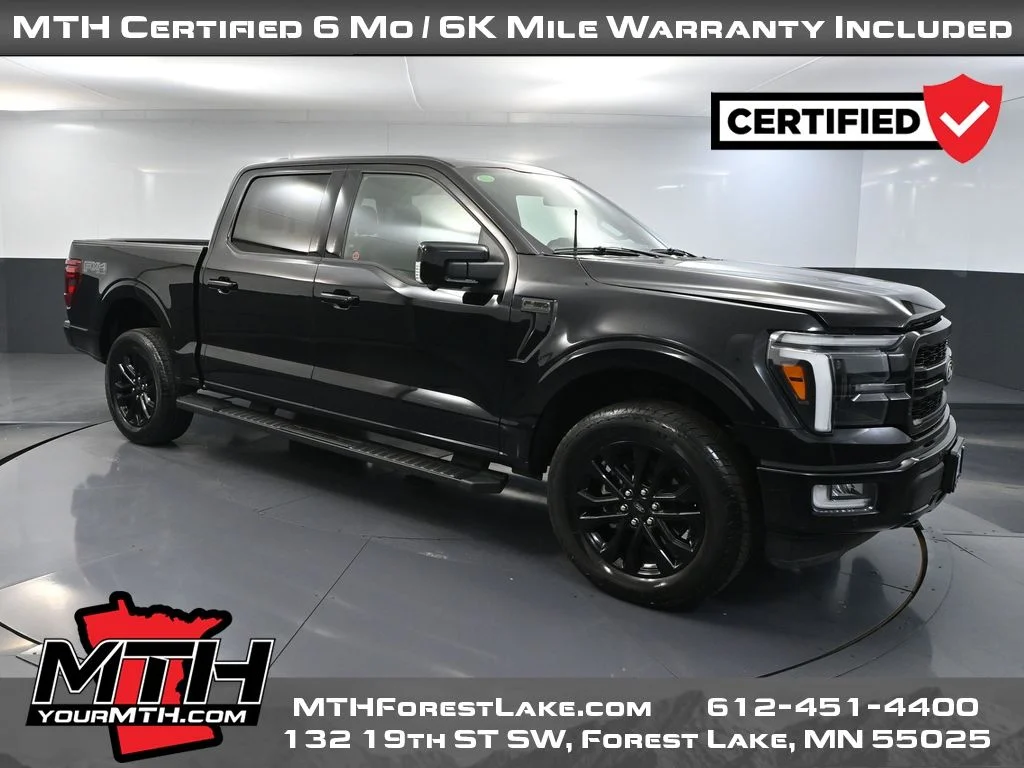Certified Used 2024 Black Ford Lariat image 1