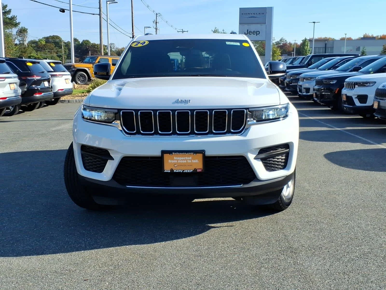 Certified Used 2024 Bright White Clearcoat Jeep Laredo X image 3