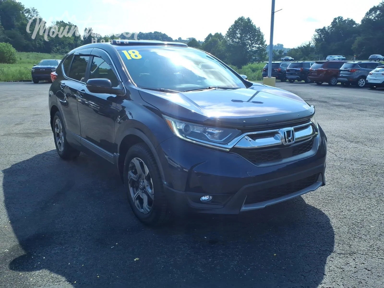 Used 2018 Obsidian Blue Pearl Honda EX-L image 1