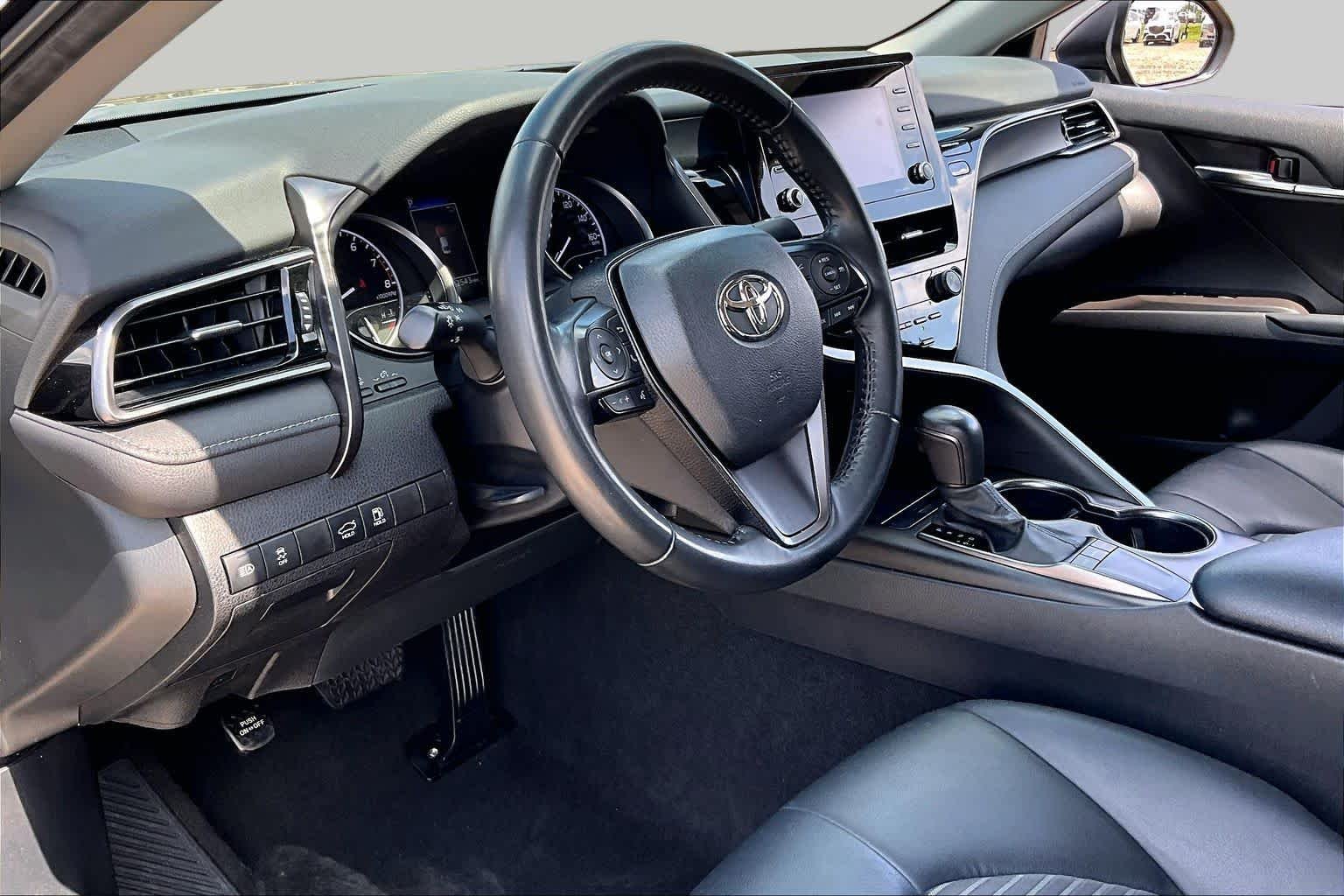Used 2023 Midnight Black Metallic Toyota SE image 16