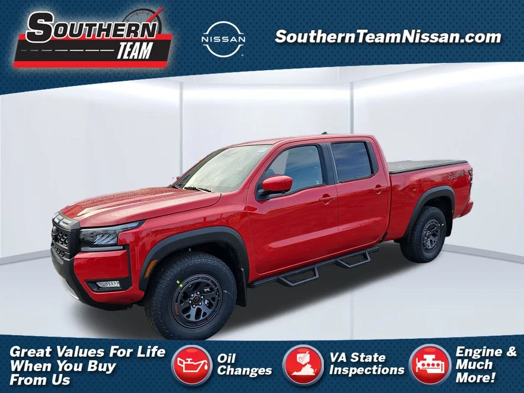 New 2026 Red Alert Nissan Crew Cab PRO-4X® Long Bed image 1