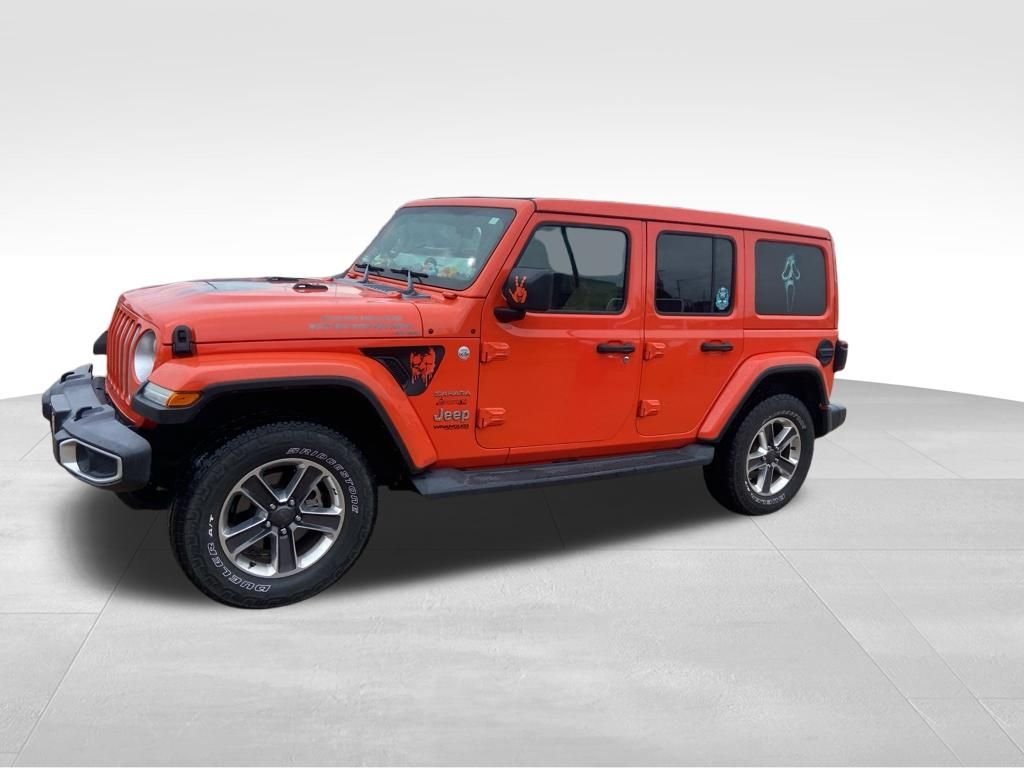 Used 2019 Orange Jeep Unlimited Sahara image 23