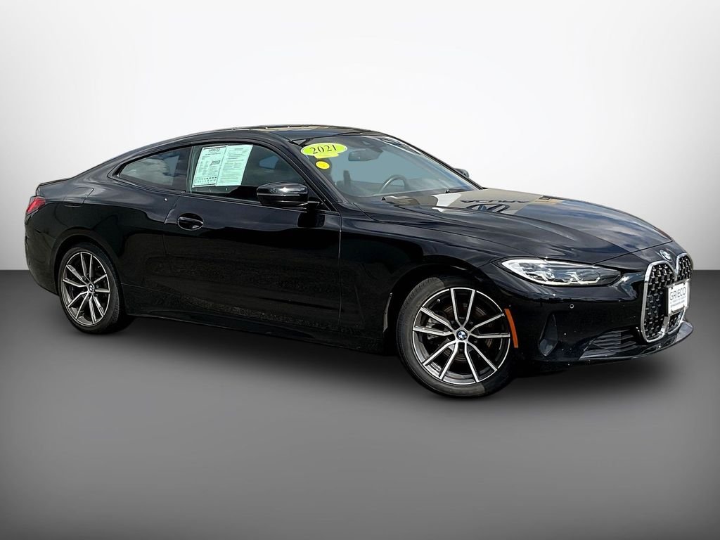 Used 2021 Black BMW 430i xDrive image 1
