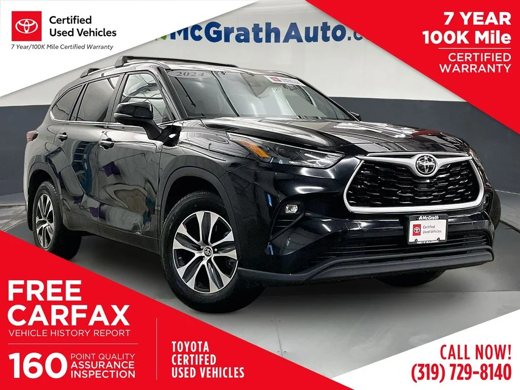 Used 2024 Black Toyota XLE image 1