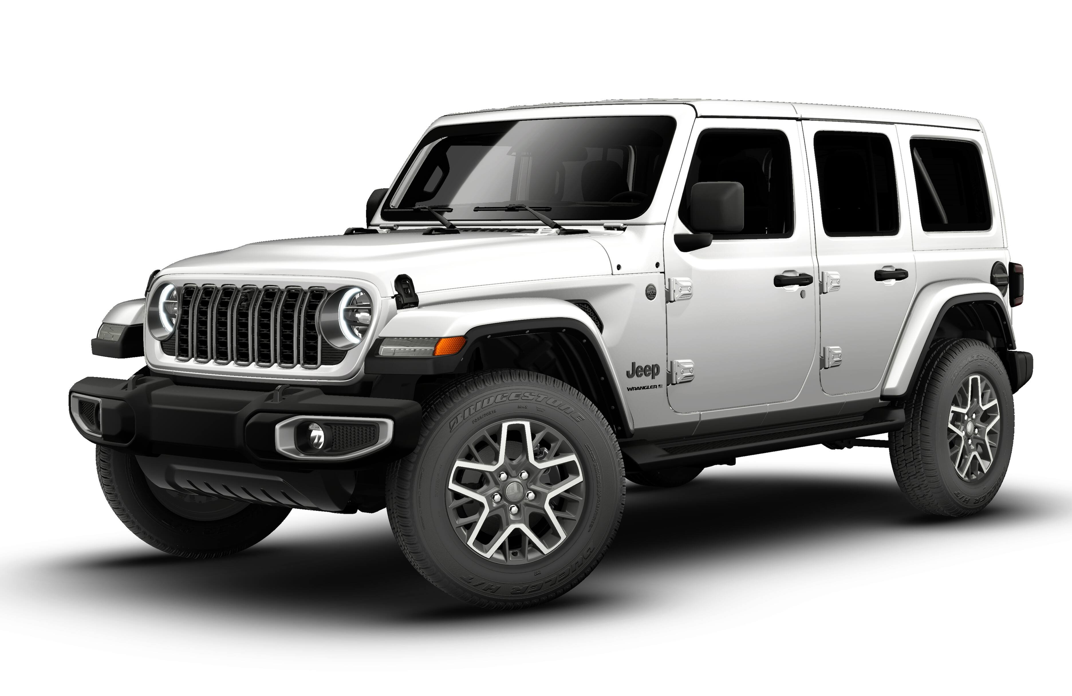 New 2026 Bright White Clear-Coat Exterior Paint Jeep Sahara image 13