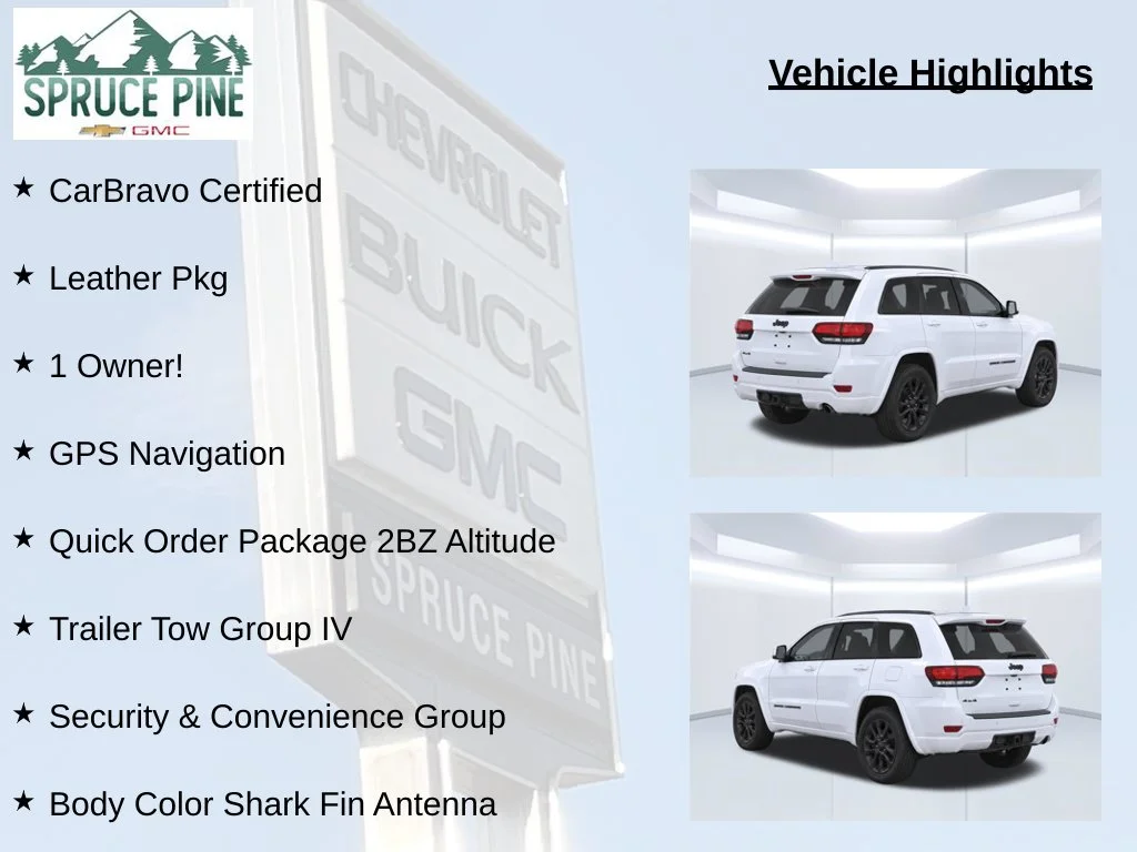 Certified Used 2020 White Jeep Altitude image 9