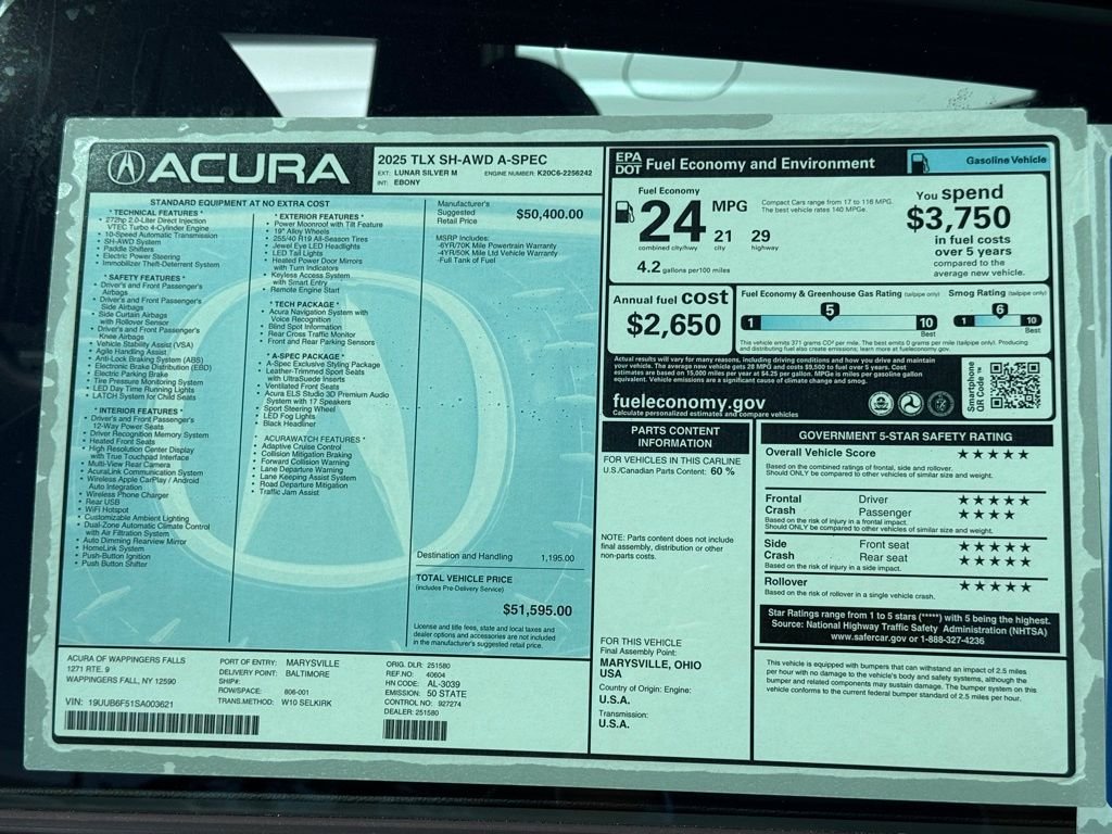 2025 Acura TLX A-Spec Package - Photo 23