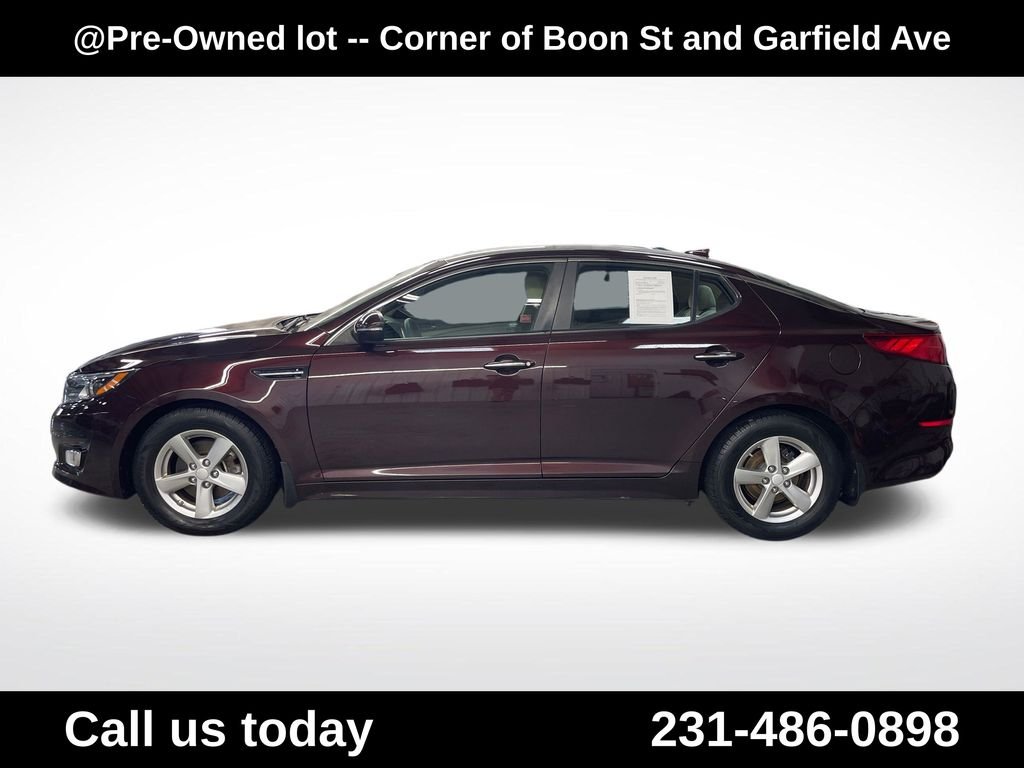 Used 2014 Kia Optima LX with VIN 5XXGM4A77EG341715 for sale in Traverse City, MI