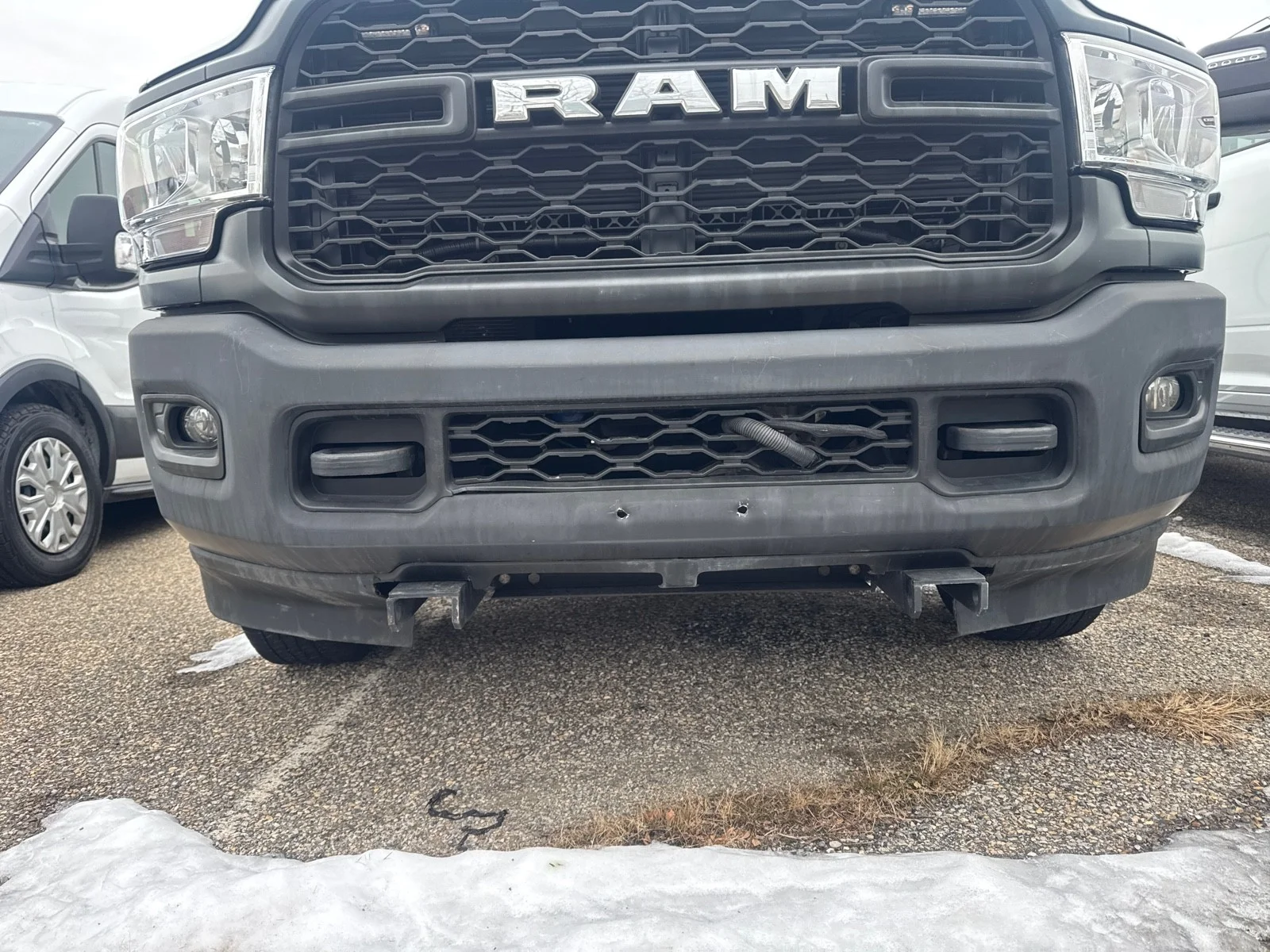 Used 2022 Bright White Clearcoat Ram Tradesman 4X4 CREW CAB 6