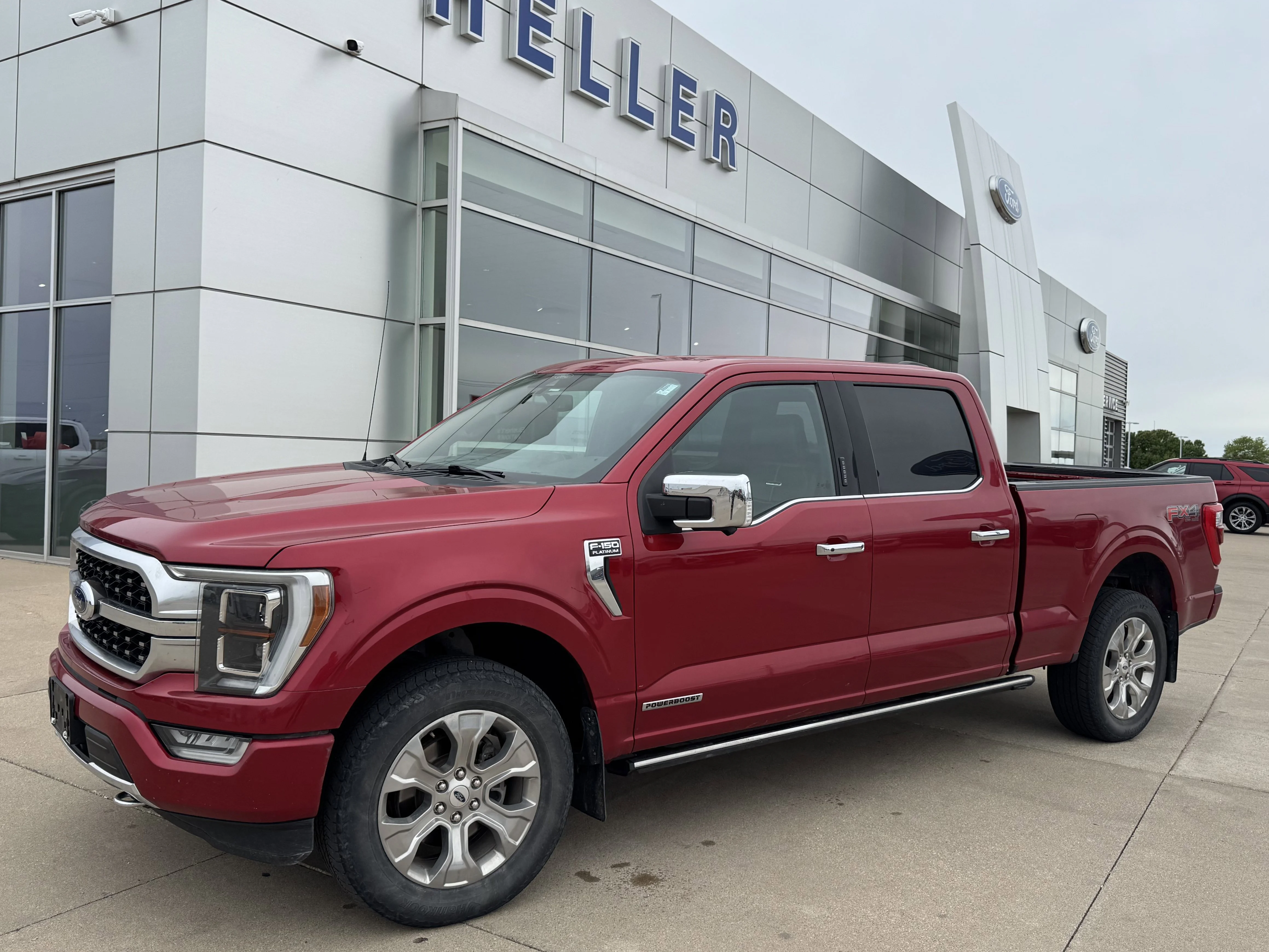 Used 2021 Rapid Red Metallic Tinted Clearcoat Ford Platinum image 3