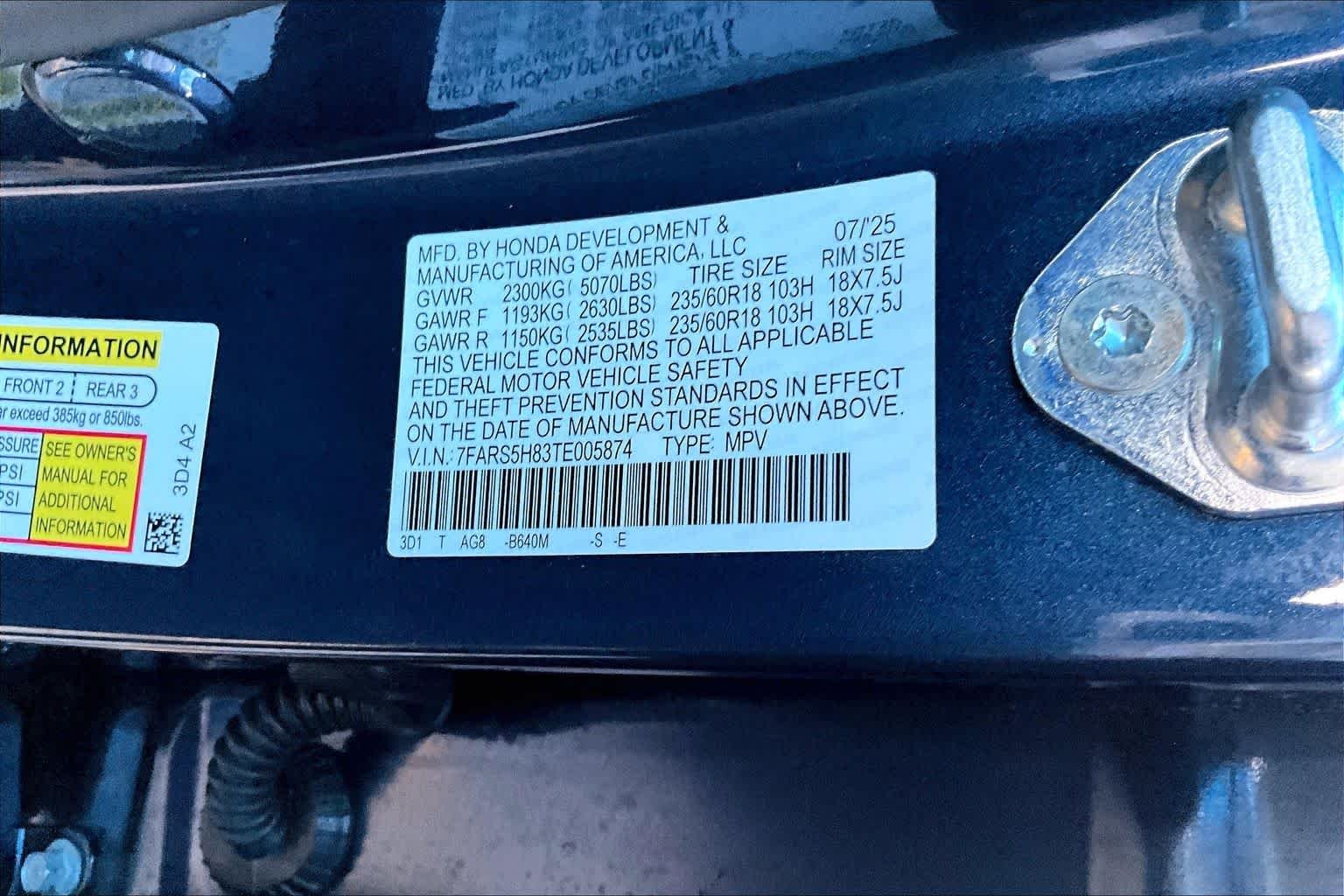 Certified Used 2026 Canyon River Blue Metallic Honda Sport-L image 34