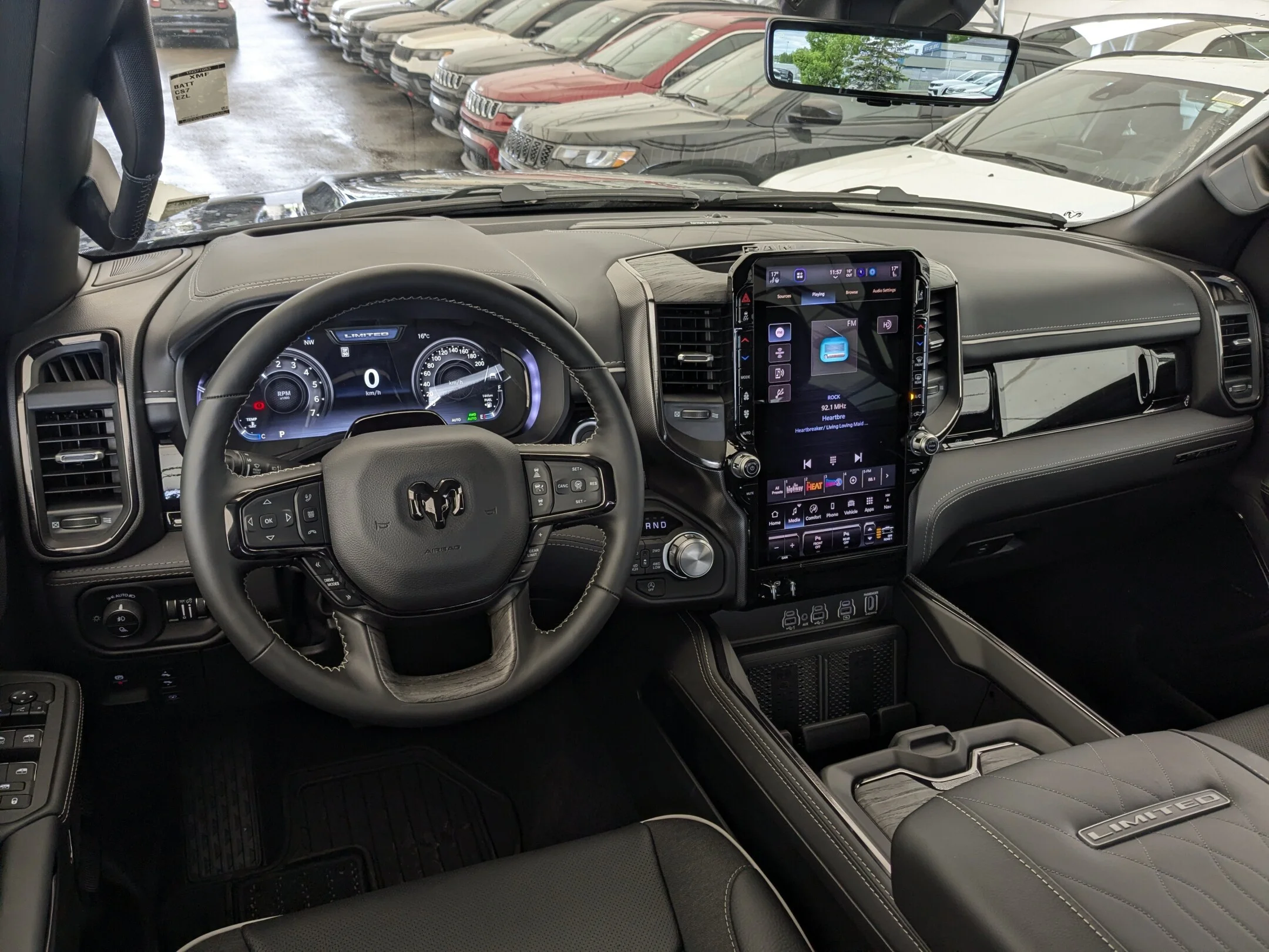 New 2026 Black RAM Limited - - Level A Grp - Pano Sunroof - 14.4 Uconnect NAV - Surround View Camera & More! image 25