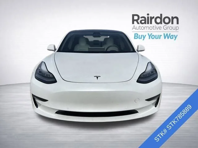 Used 2020 Pearl White Multi-Coat Tesla Standard Range image 2