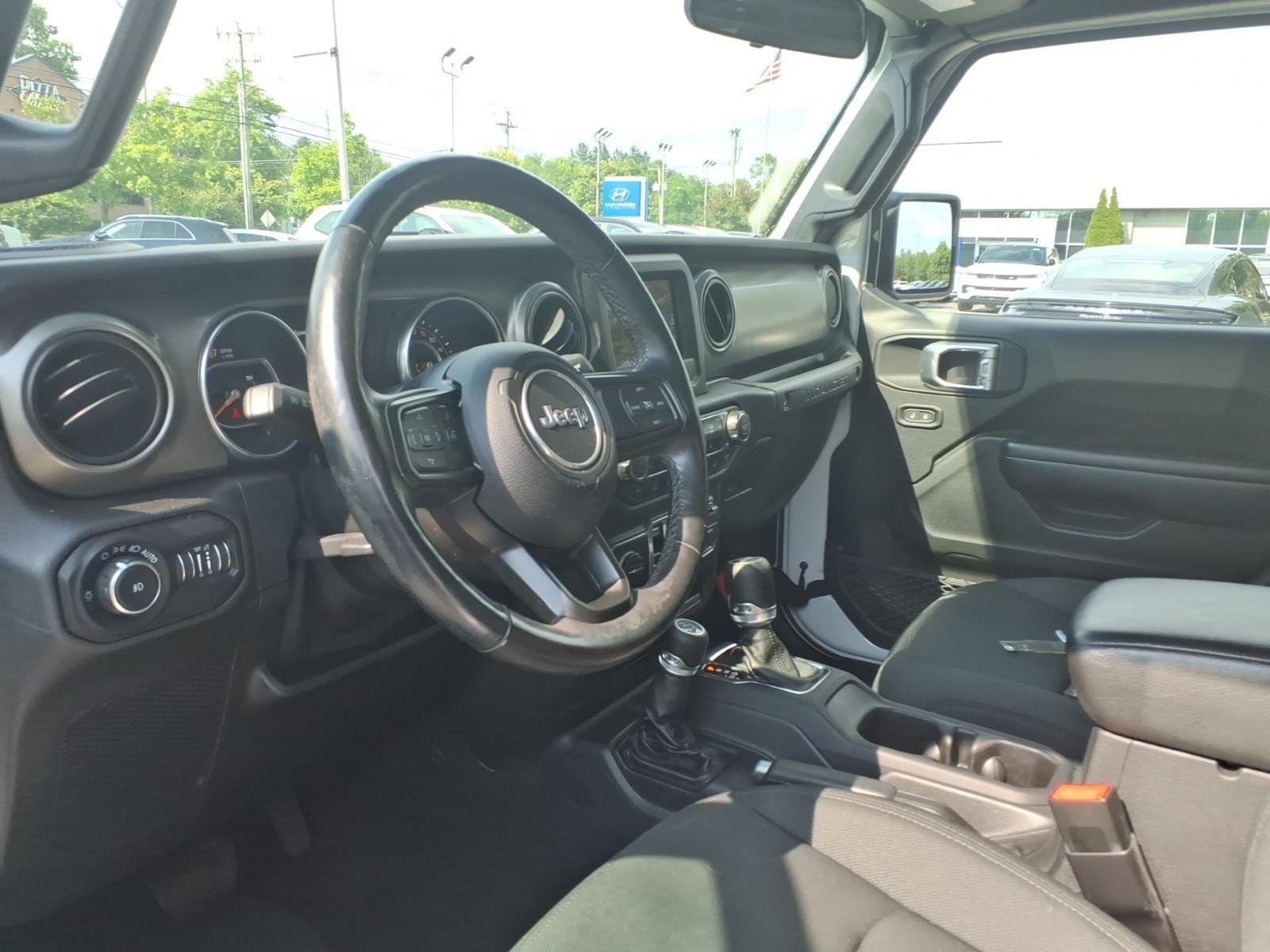 Used 2021 Bright White Clearcoat Jeep Unlimited Sport S image 23