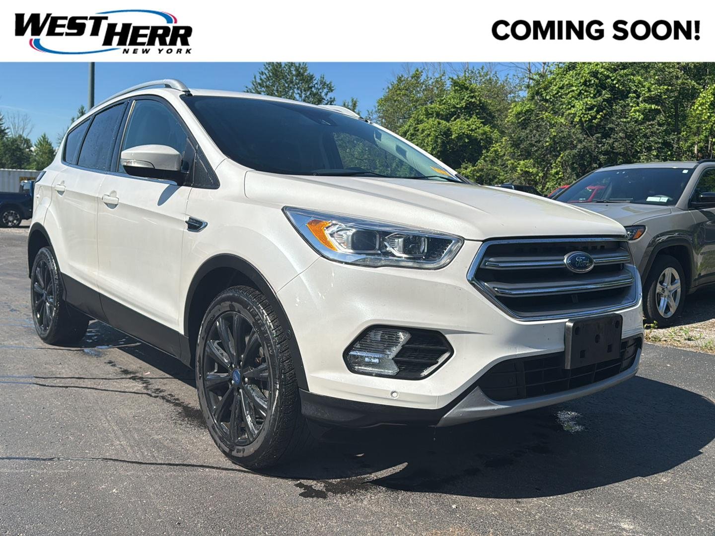 Used 2017 White Platinum Metallic Tri-Coat Ford Titanium image 1