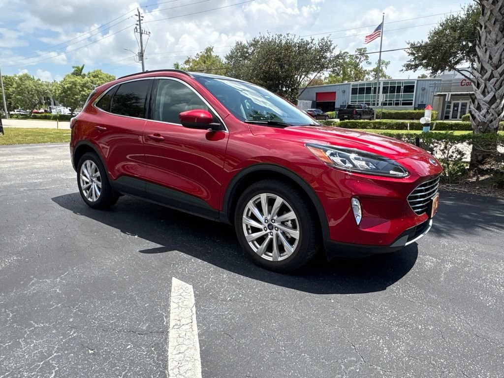 Used 2021 Red Metallic Ford Titanium image 3