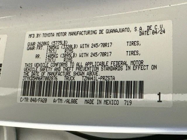 Certified Used 2024 White Toyota SR image 24