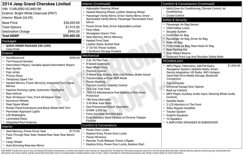 Used 2014 Bright White Clearcoat Jeep Limited image 42