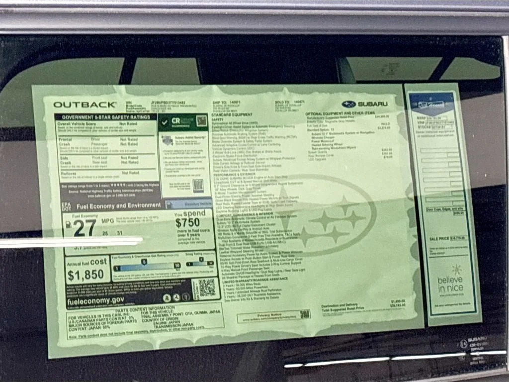 New 2026 MAGNETITE GRAY METALLIC Subaru Premium image 25