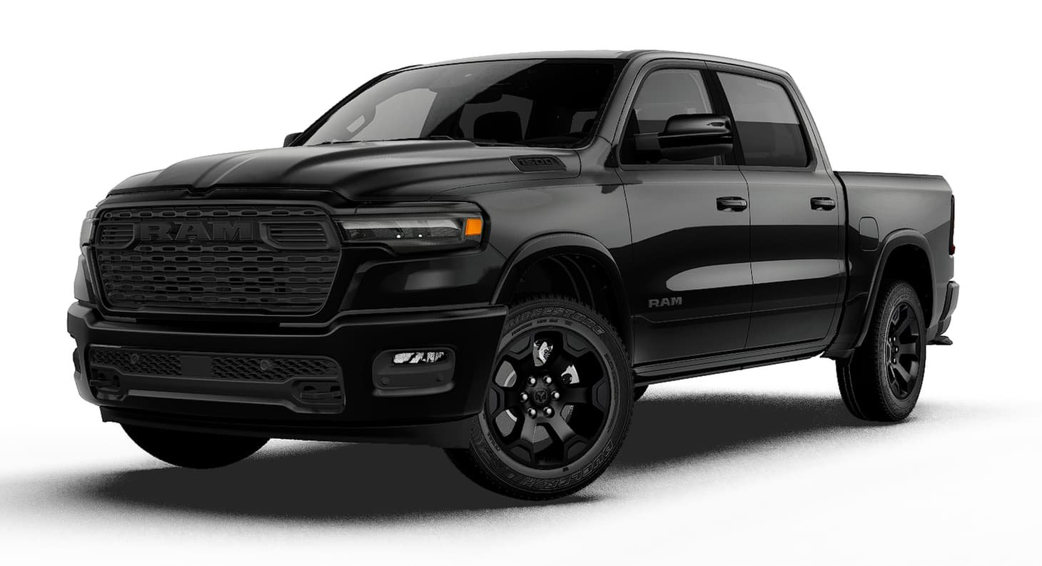 New 2027 Diamond Black Crystal Pearl-Coat Exterior Paint RAM BIG HORN image 1