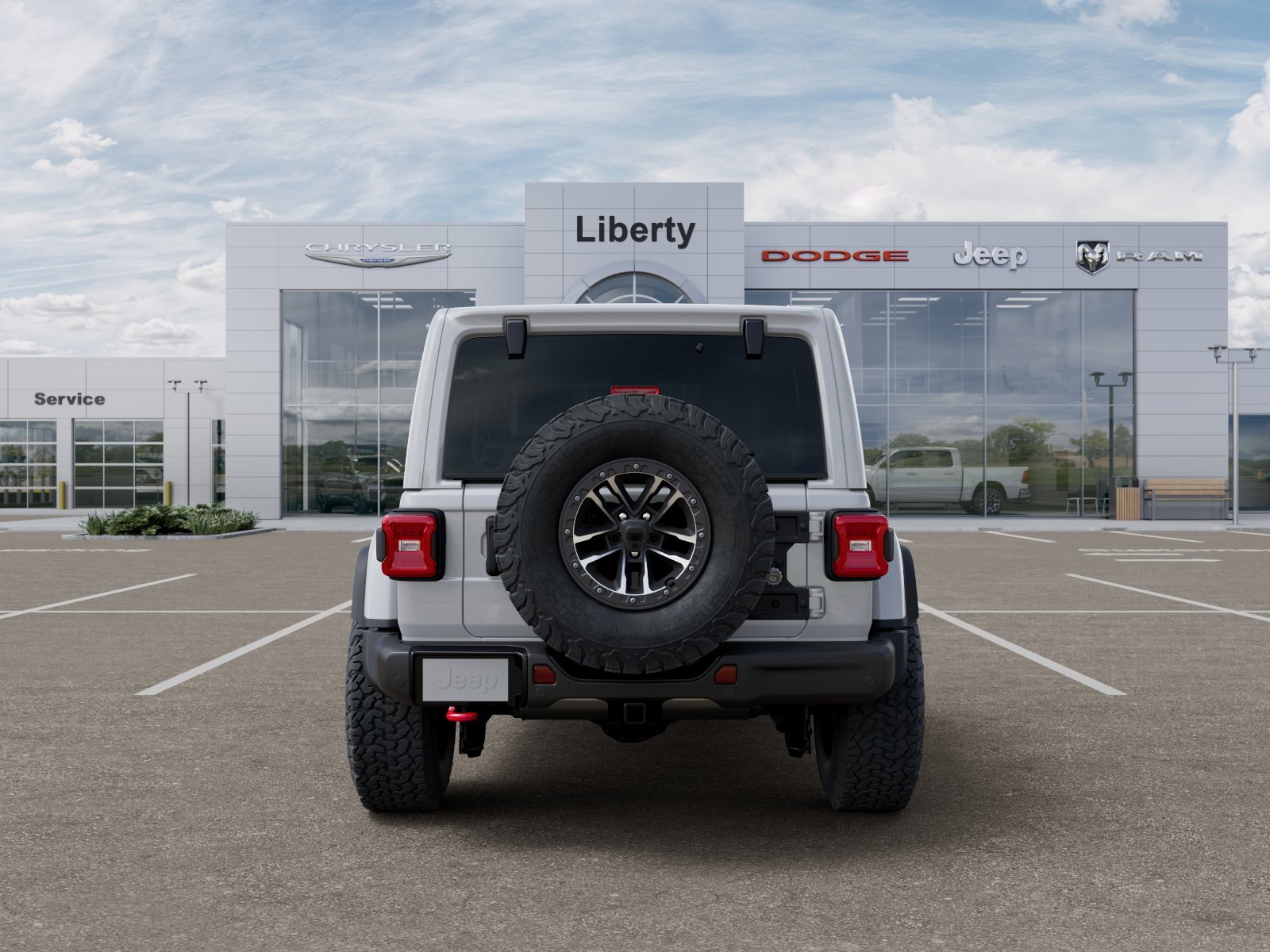 New 2026 Bright White Clear-Coat Exterior Paint Jeep Rubicon X image 7