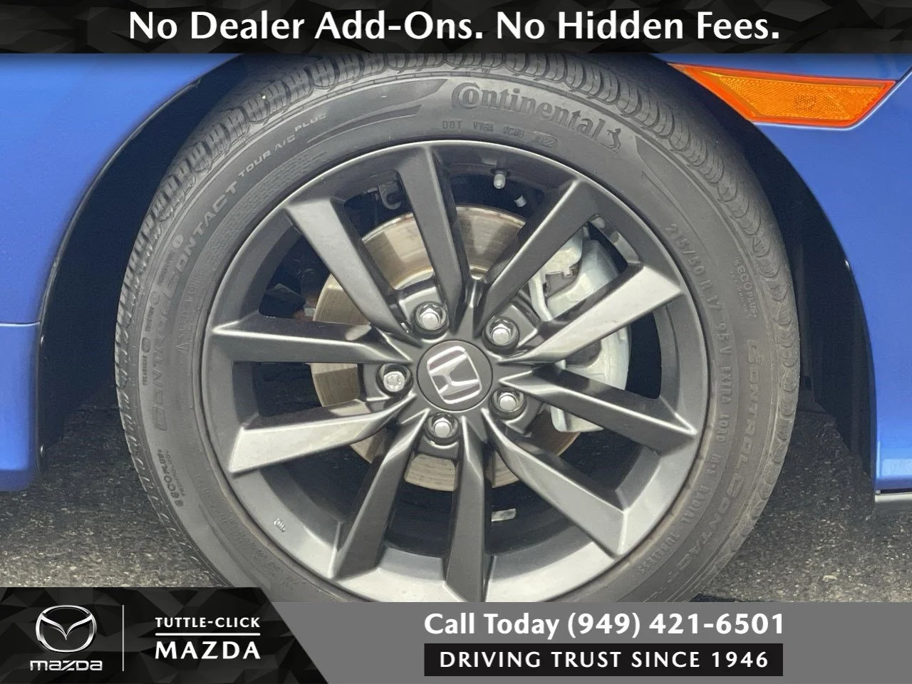 Used 2020 Blue Honda EX image 19