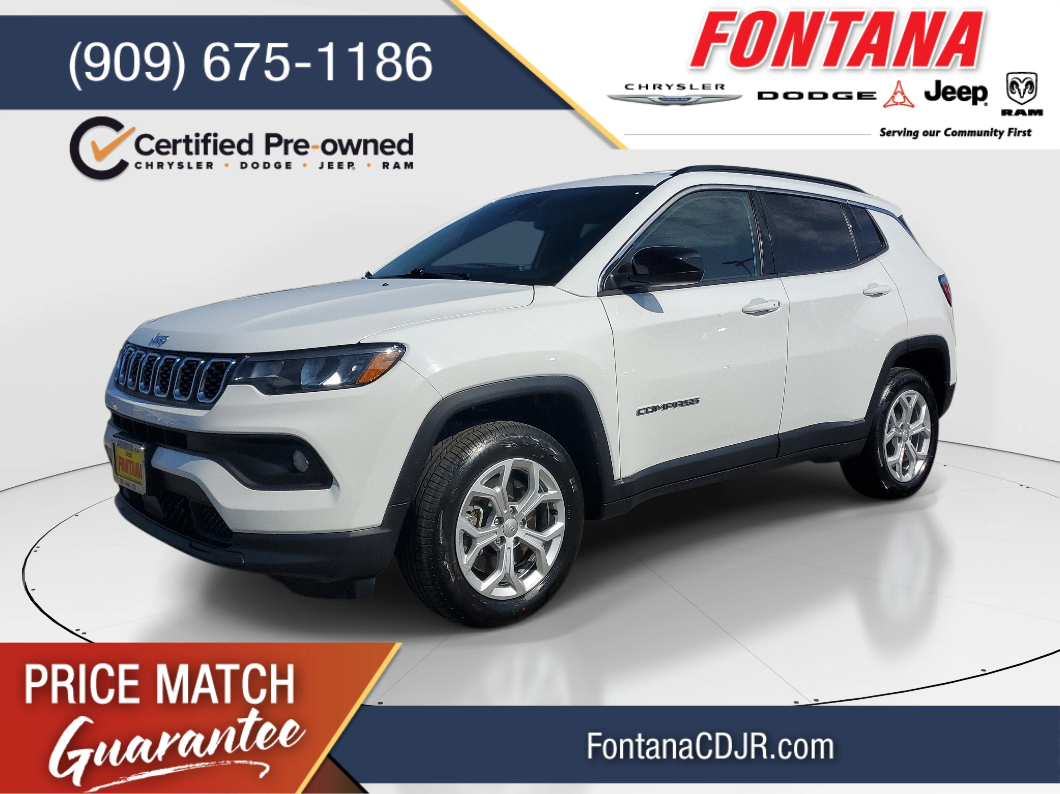Used 2024 White Jeep Latitude image 1
