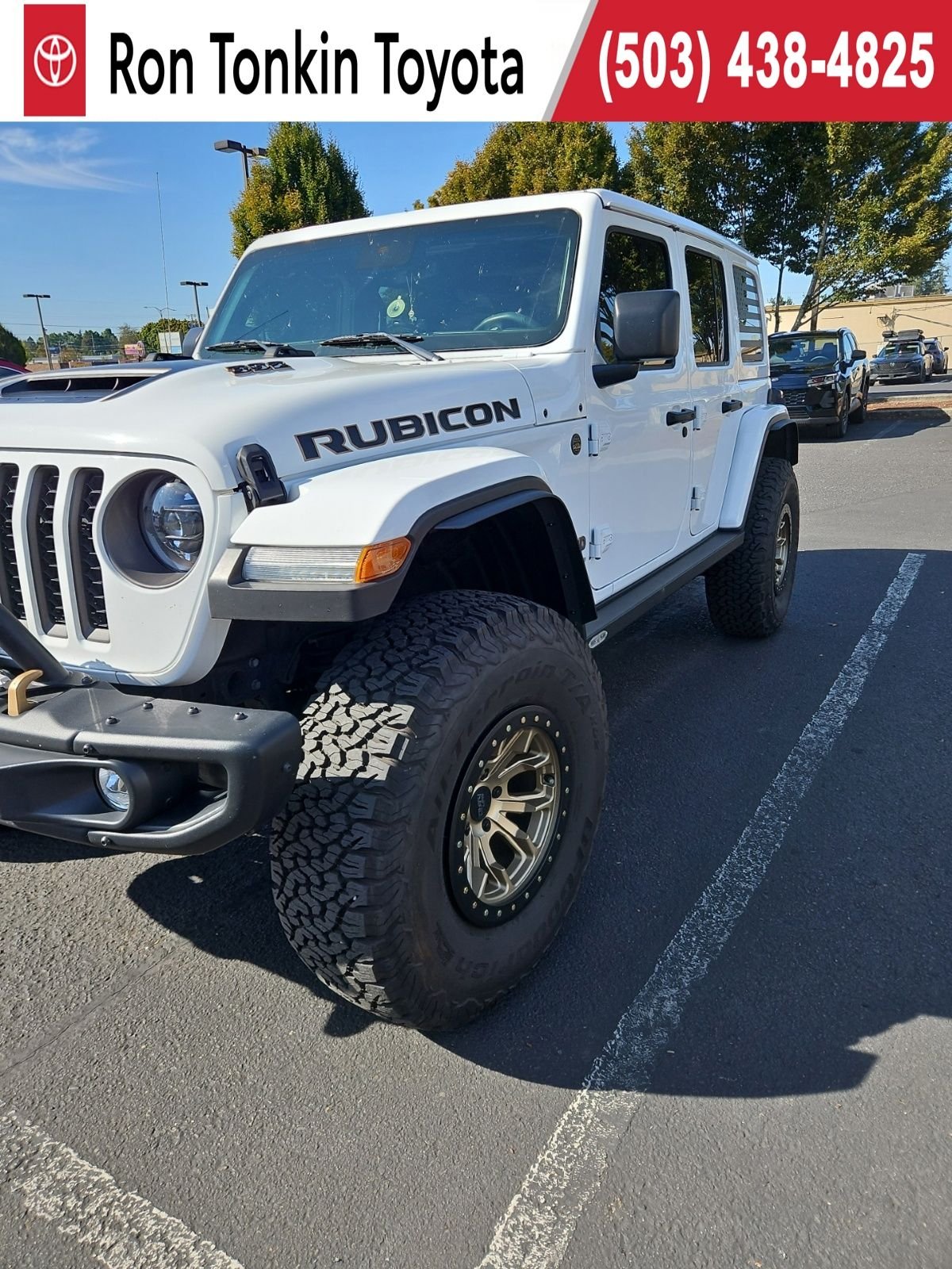 Used 2023 Bright White Clearcoat Jeep Rubicon 392 image 1