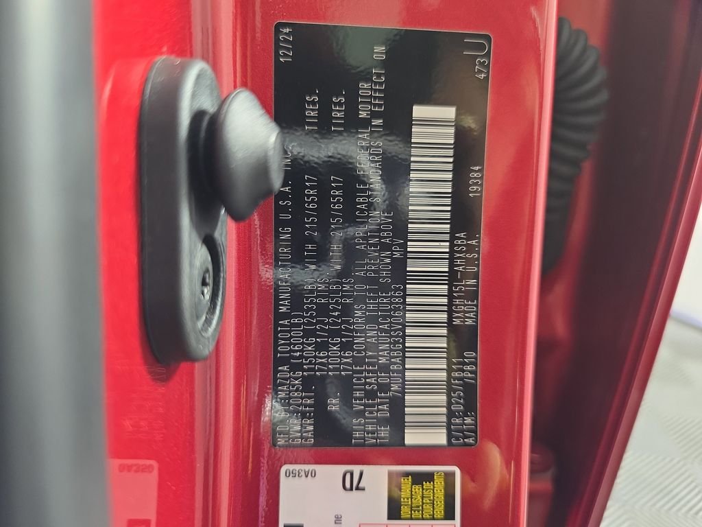 Used 2025 Red Toyota Hybrid SE image 39