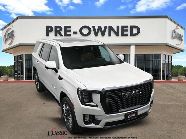 White Frost Tricoat 2023 GMC Yukon Denali Ultimate 4WD SUV / Crossover Four-Wheel Drive