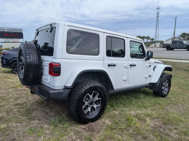 Used 2022 Bright White Cl Jeep Unlimited Rubicon image 3