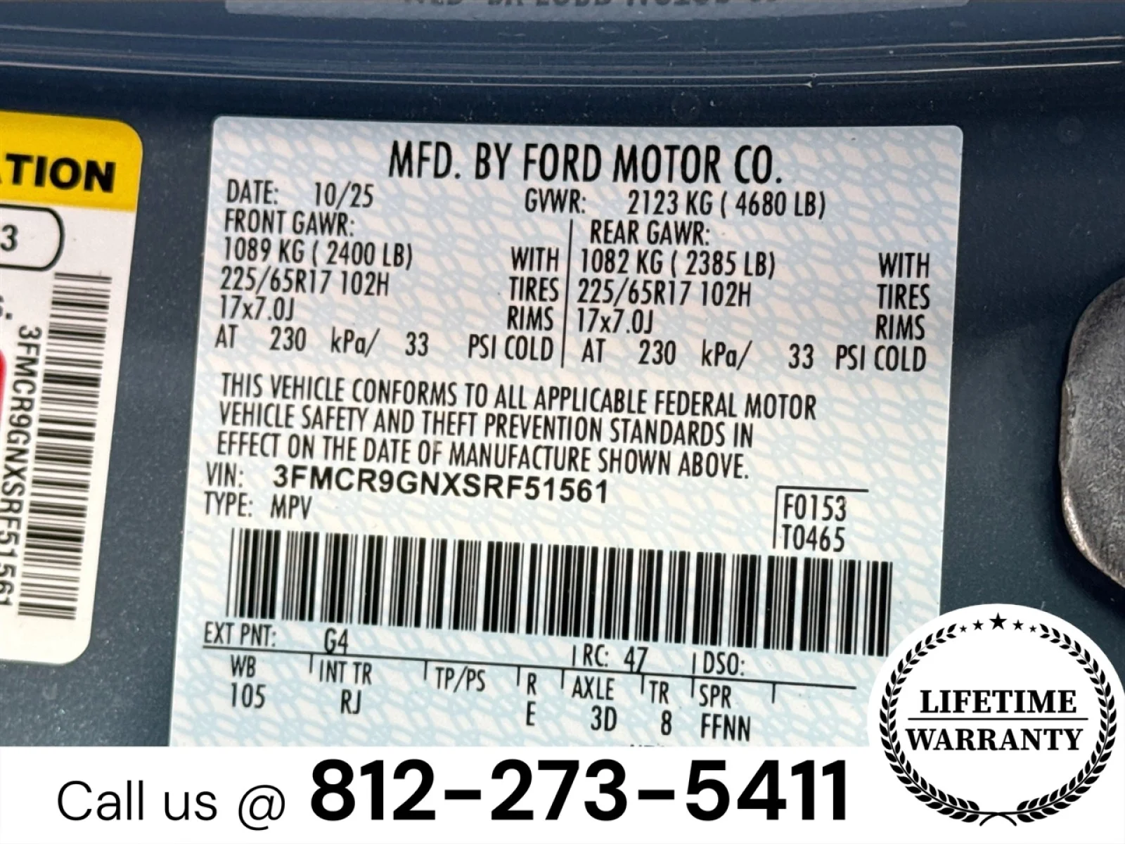 New 2025 Azure Gray Metallic Tri-Coat Ford Heritage image 31