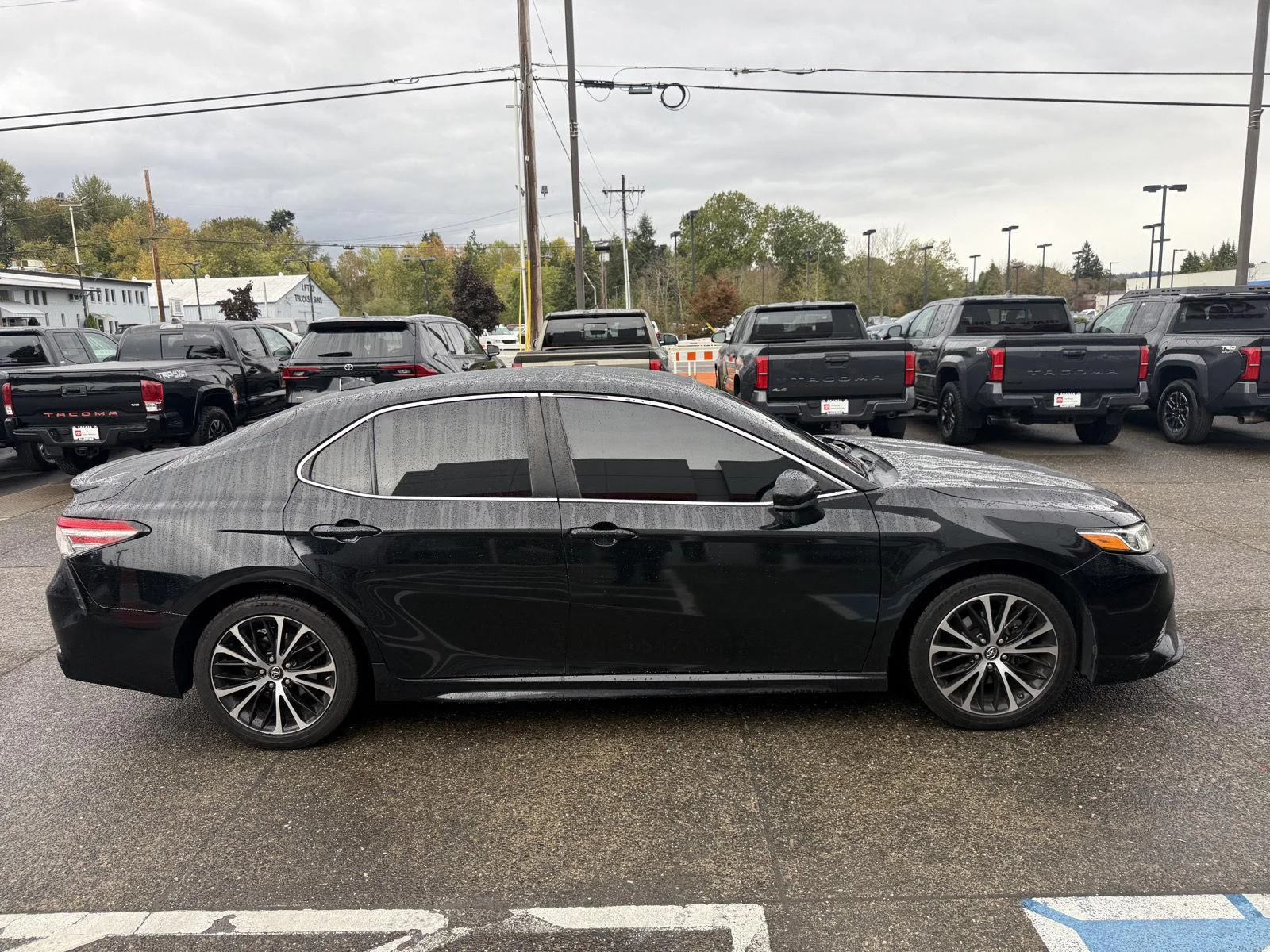 Used 2019 Midnight Black Metallic Toyota SE image 6