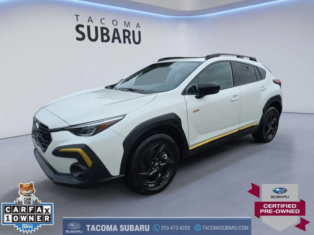 Certified Used 2025 White Subaru Sport image 1