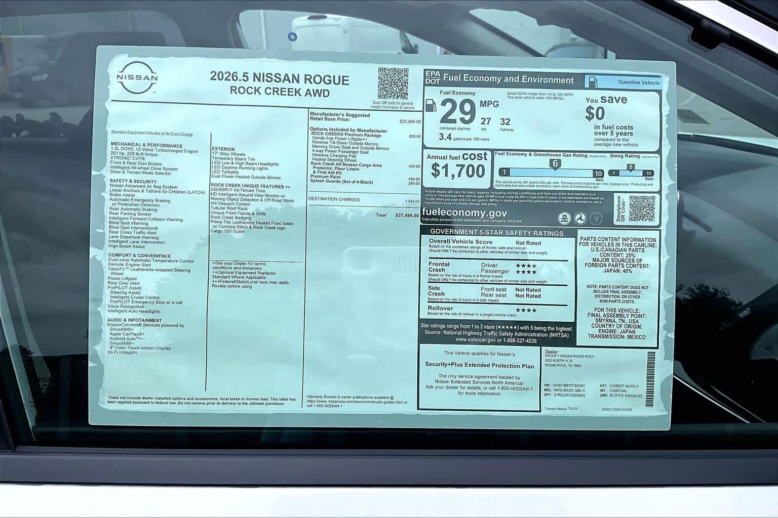 New 2026 Everest White Pearl TriCoat Nissan Rock Creek image 19