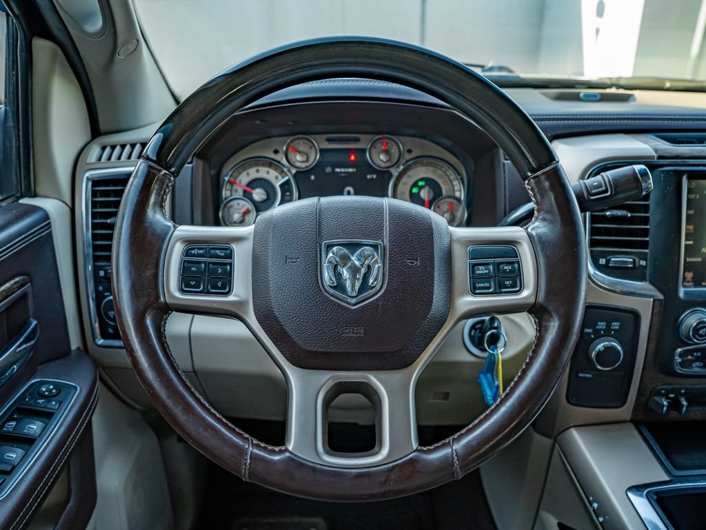 Used 2015 Brilliant Black Crystal Pearlcoat Ram Laramie Longhorn image 15