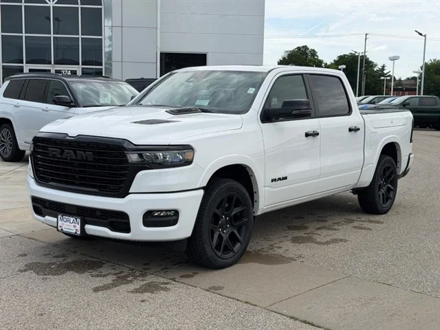 New 2026 Bright White Clear-Coat Exterior Paint RAM Laramie image 1