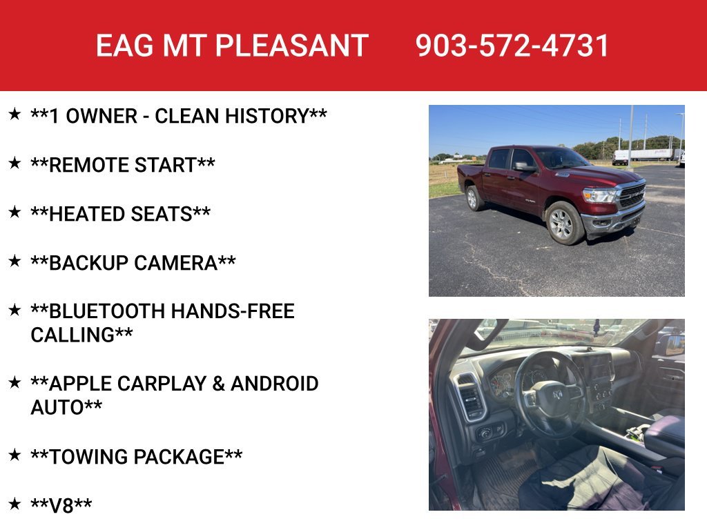 Used 2023 Delmonico Red Pearlcoat Ram Big Horn/Lone Star image 4