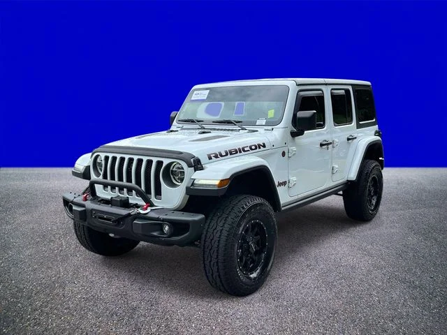 Certified Used 2018 Bright White Clearcoat Jeep Unlimited Rubicon image 7