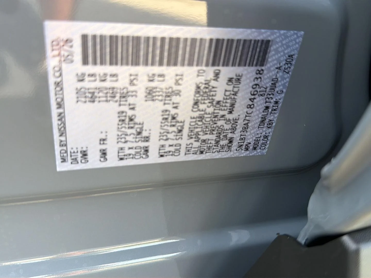 New 2026 Boulder Gray Pearl Nissan Dark Armor image 37