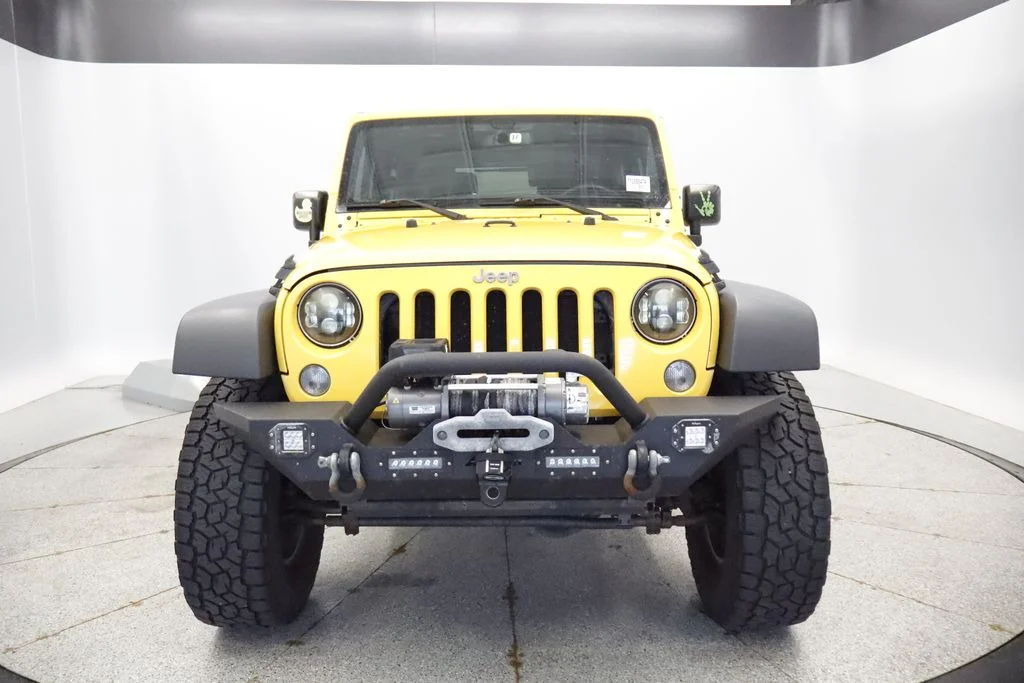 Used 2015 Yellow Jeep Rubicon image 2