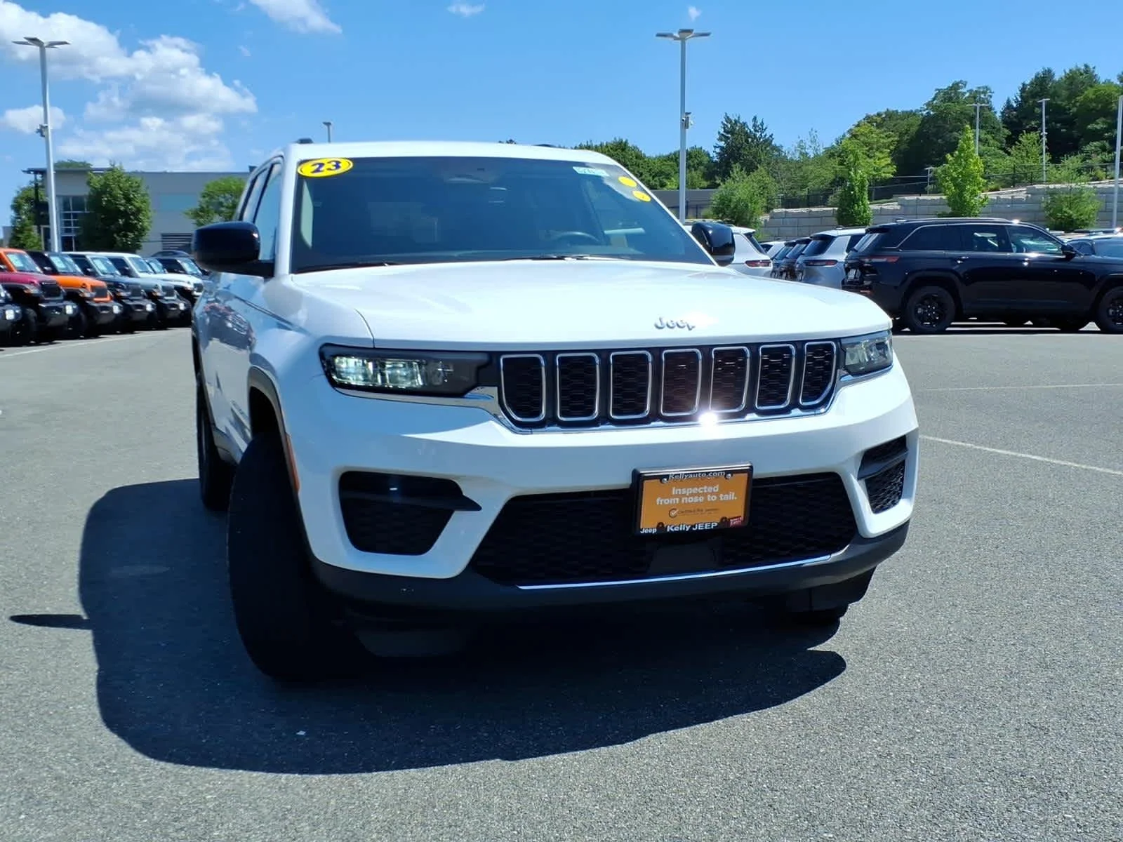Certified Used 2023 Bright White Clearcoat Jeep Laredo image 4