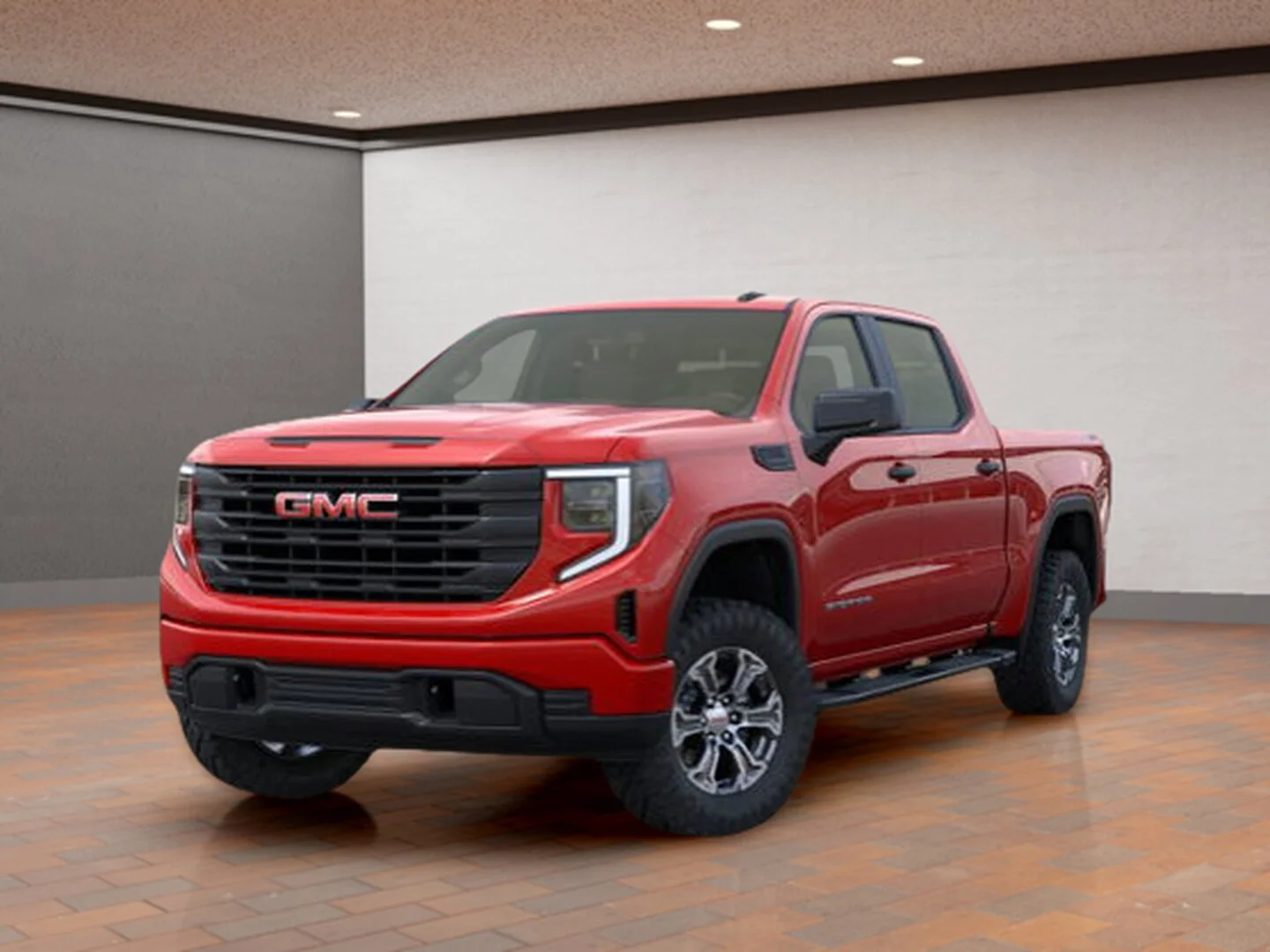 New 2026 Red GMC Crew Cab Short Box 4-Wheel Drive Pro image 1