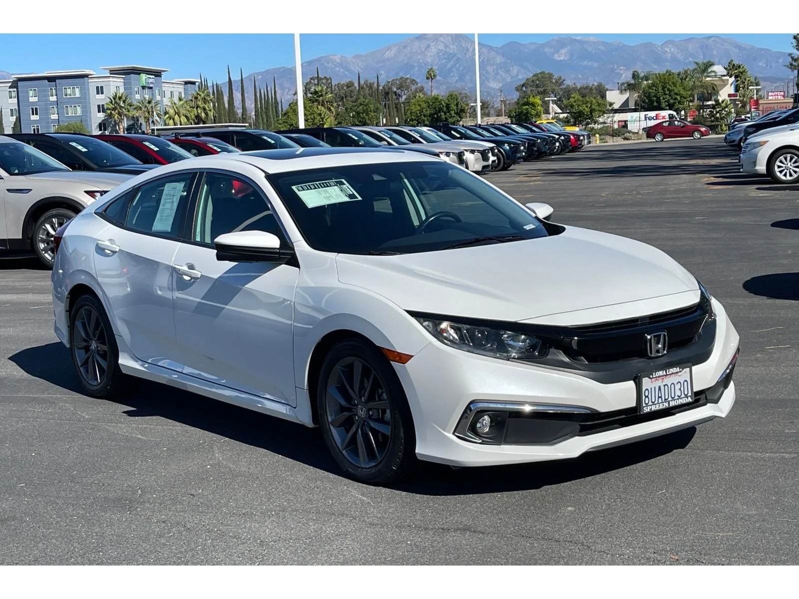 Used 2021 Platinum White Pearl Honda EX image 8