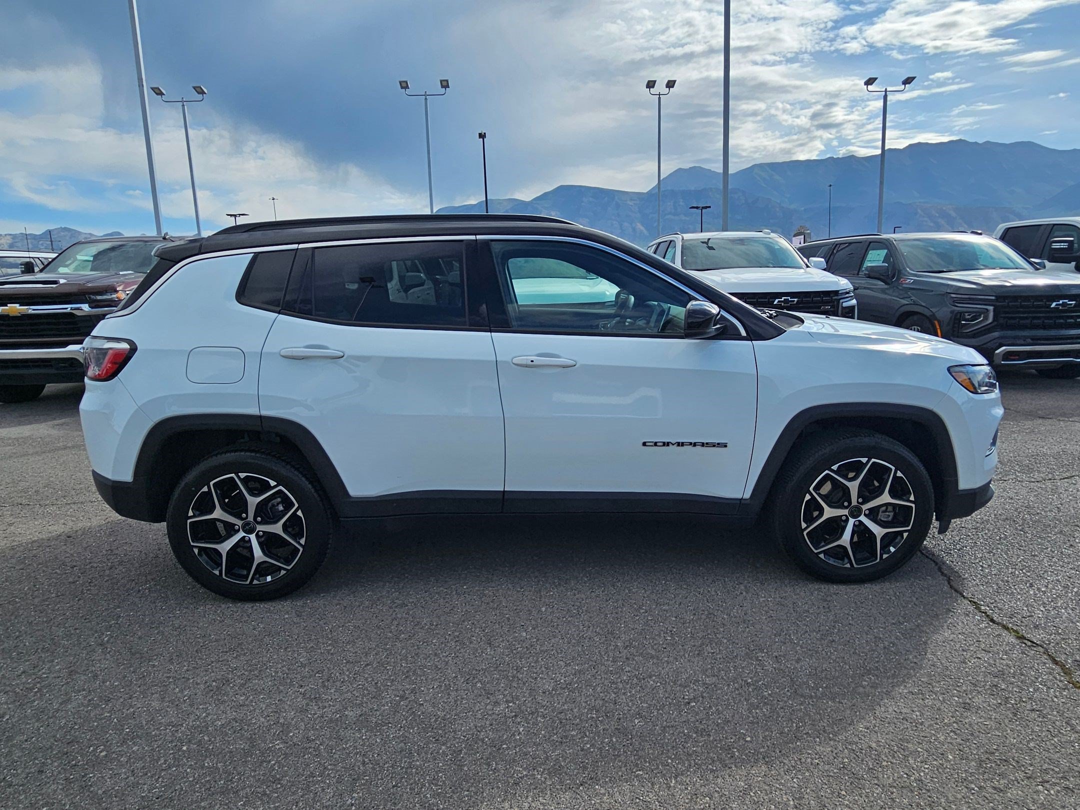 Used 2025 Bright White Clearcoat Jeep Limited image 2